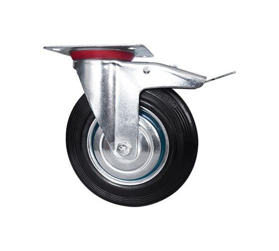 Колесо промышленное поворотное с тормозом Longway SCB63 1