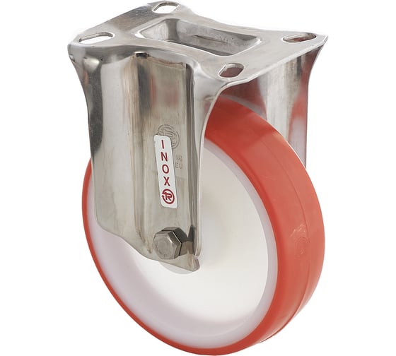 Колесо с нержавеющей стационарной опорой (80 мм; 120 кг; INOX) Tellure rota 605101