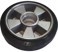 Колесо для гидравлической тележки 200хS50 мм, Rub, алюминий, без подшипника WILMART 325(200)rubb