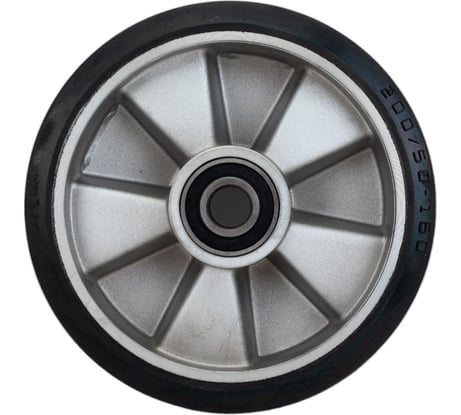 Колесо для гидравлической тележки 200 мм, Rub, алюминий, с подшипником WILMART 200 bear