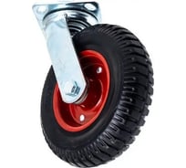 Колесо литое поворотное PS 160 с протекторной резиной 160 мм (шарикоподшипник, поворотная площадка, металлический обод) TOR 1031467