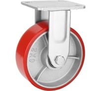 Большегрузное полиуретановое колесо FCP 92 (75 мм, ширина 30 мм, неповоротное, площадка, шарикоподшипник) TOR 1027218