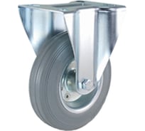 Промышленное колесо FC 54 f (125 мм, площадка, неповоротное, серая резина, роликоподшипник) TOR 1027208 26950706