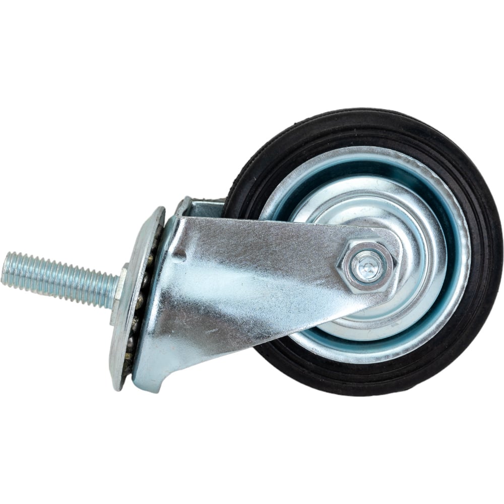 Колесо промышленное поворотное с роликовым подшипником на резьбе без ...