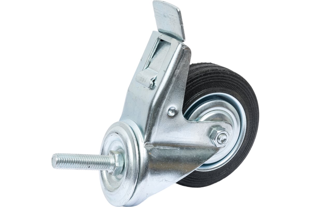 Колесо промышленное поворотное с роликовым подшипником на резьбе с ...