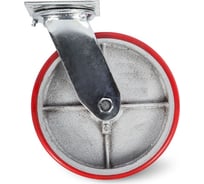 Большегрузное полиуретановое колесо SCP 93 75 мм, ширина 30 мм, поворотное, площадка, шарикоподшипник TOR 1027217