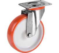 Колесо с вращающейся опорой NL и пластиной крепления (200 мм; 300 кг) Tellure Rota 604206