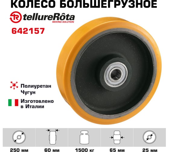 Колесо (250 мм; 1500 кг) Tellure Rota 642157