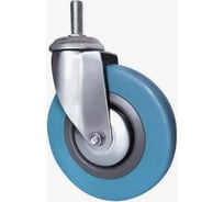 Колесо аппаратное поворотное SCtv 92 (75 мм; с болтом; синяя резина) TOR 1027144
