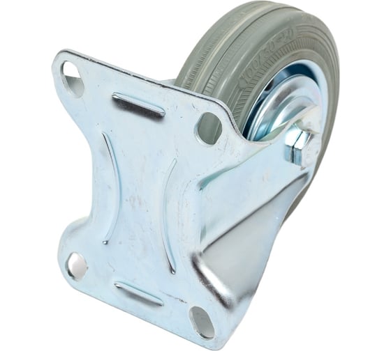 Колесо неповоротное FC 46 f (100 мм; серая резина) TOR 1027207