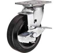 Колесо большегрузное поворотное SCdb 63 (150 мм; обрезиненное с тормозом (N) TOR 1026623