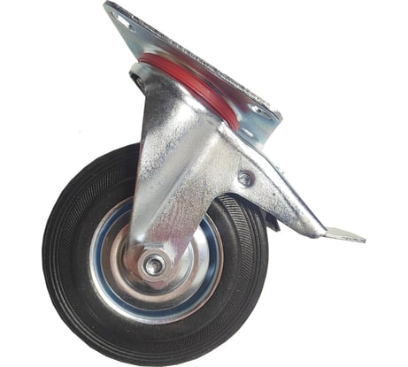 Колесо для строительных лесов поворотное с подшипником с тормозом 125 мм SAMGRUPP SAMC-027002125
