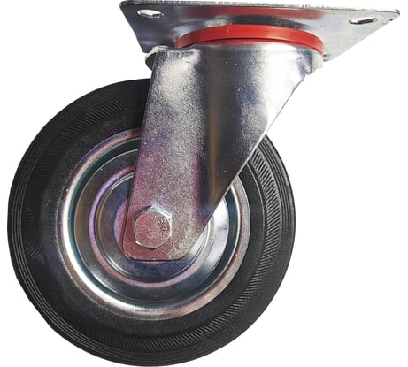 Колесо для строительных лесов поворотное 160 мм с подшипником SAMGRUPP SAMC-027001160