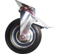 Колесо для строительных лесов поворотное с подшипником с тормозом 200 мм SAMGRUPP SAMC-027002200