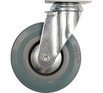 Колесо для тележки поворотное, резина серая, 125 мм VOREL 87364