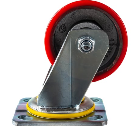 Колесо большегрузное с полиуретановой шинкой С-4102-DUS поворотное, без тормоза, г/п 350 кг, EURO-LIFT 00018518