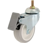 Колесо с кронштейном, резьбовым стержнем и тормозом EMES EP05ZKC75X25FM8