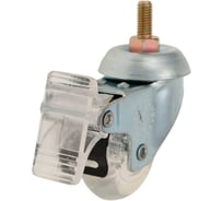 Колесо с кронштейном, резьбовым стержнем и тормозом EMES EP05DKP50X20FM8