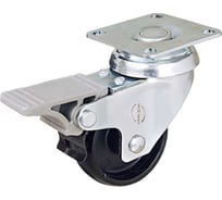 Колесо с поворотной платформой и тормозом EMES EP01MKM100X25F