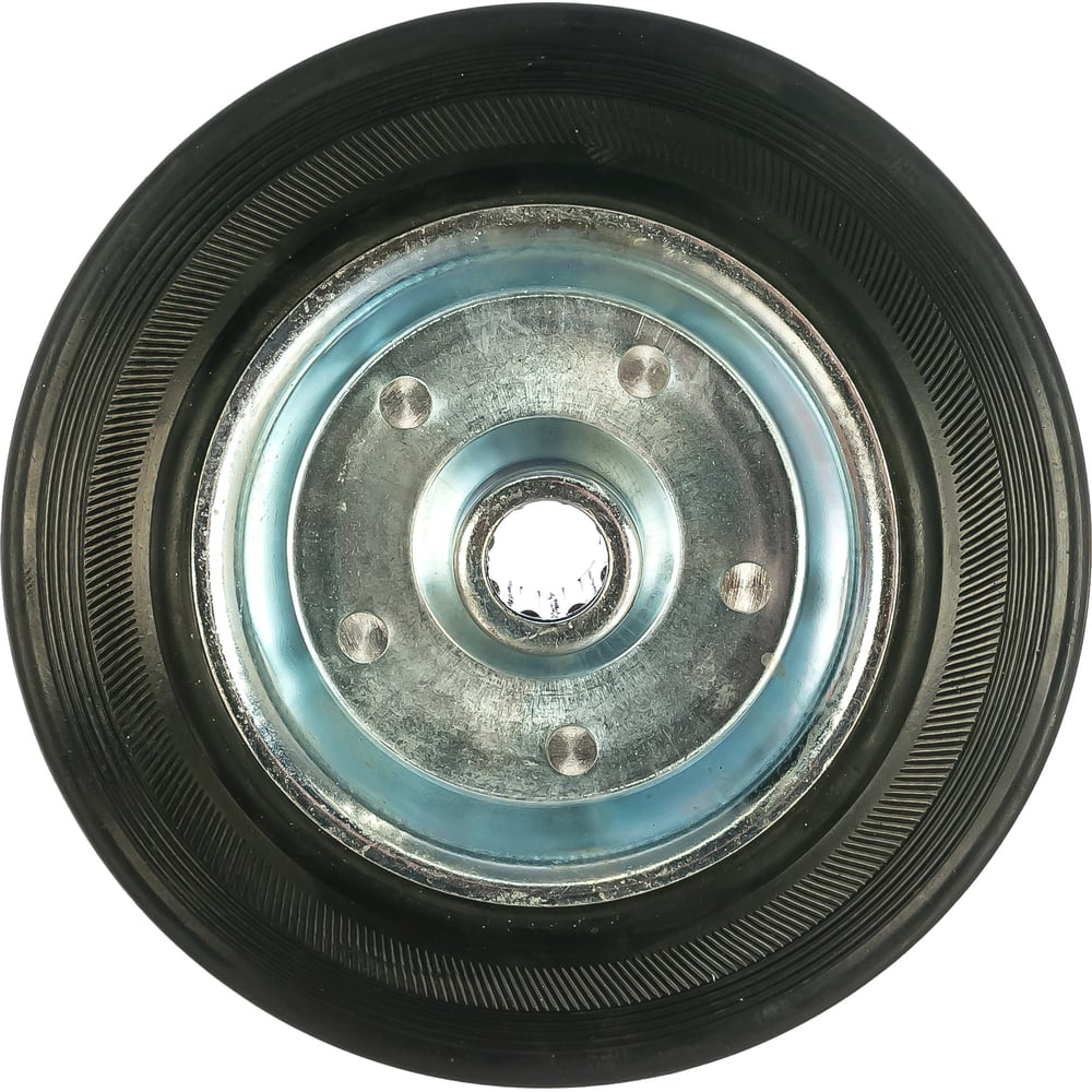 Колесо (200 мм; г/п 185 кг; резина/металл; игольчатый подшипник) ЗУБР ...