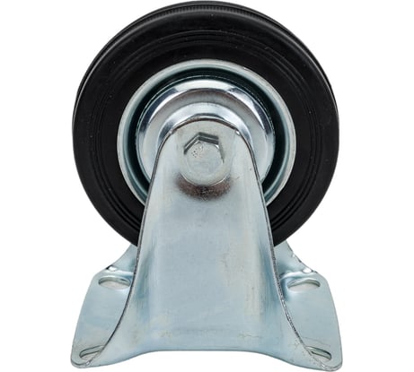 Колесо неповоротное (100 мм; г/п 70 кг; резина/металл; игольчатый подшипник) ЗУБР 30936-100-F