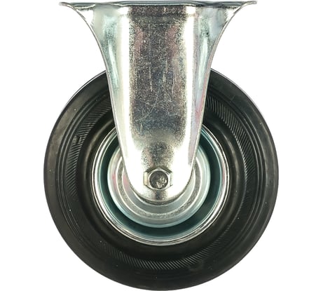 Колесо неповоротное (125 мм; г/п 100 кг; резина/металл; игольчатый подшипник) ЗУБР 30936-125-F