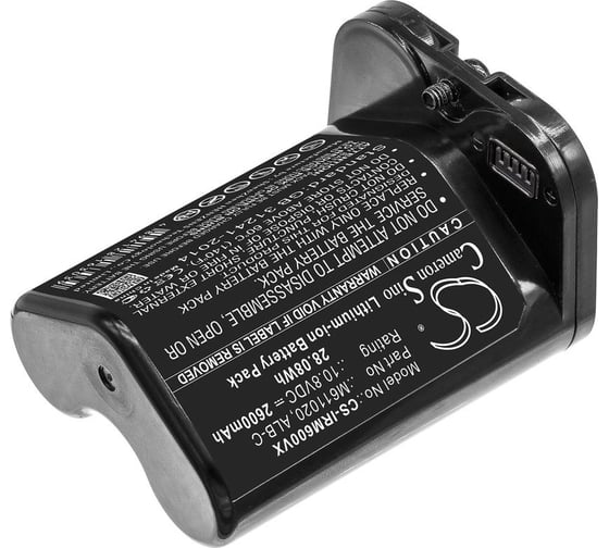 Аккумулятор CS-IRM600VX для iRobot Braava Jet M6, 2.6Ah 10.8V/ Cameron Sino P103.00003 1