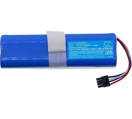 Аккумулятор CS-EFL700VX для Eufy Robovac L70 Hybrid, Li-Ion 5.2Ah 14.4V Cameron Sino P103.00060