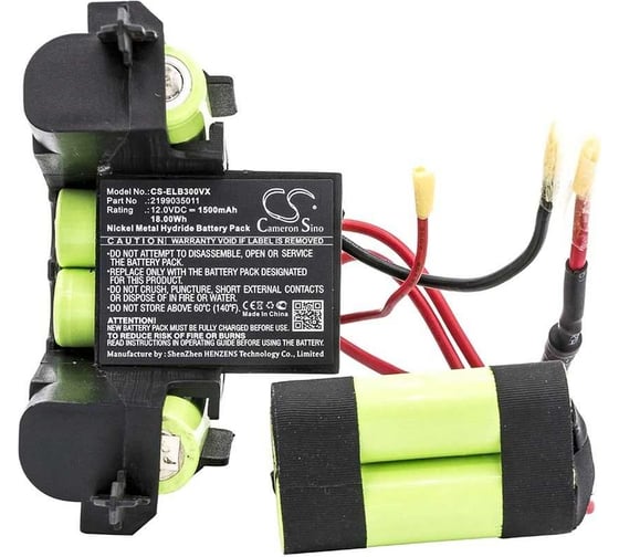 Аккумулятор CS-ELB300VX для Electrolux ZB02ER, ZB3001, ZB3002, ZB3003, 1.5Ah 12V Cameron Sino P103.00023