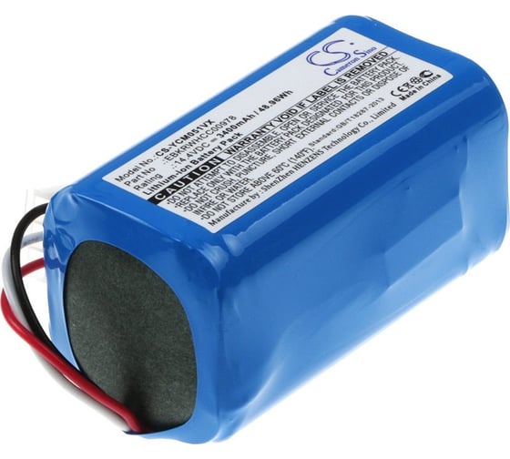 Аккумулятор CS-YCM051VX для iClebo Arte, Pop, Smart, 3.4Ah, 14.4V Cameron Sino P103.00041 1