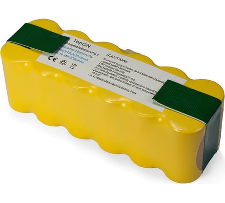 Аккумулятор для беспроводного робота-пылесоса iRobot (14.4В, 3Ач, Ni-MH) TopON PN: GD-ROOMBA-500 TOP-IRBT500-30