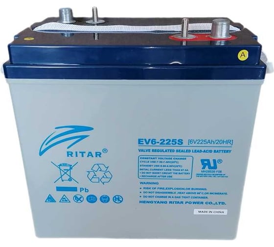 Аккумуляторная батарея АКБ 6В 225Ah/20HR Ritar EV6-225S
