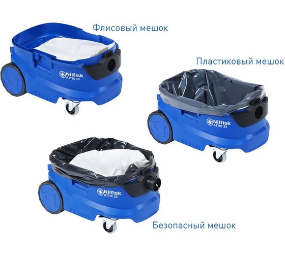 Безопасные фильтр-мешки 5 шт Nilfisk 107413549