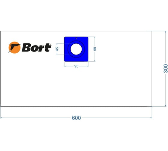 Комплект мешков пылесборных BB-18 5 шт для пылесоса BORT 93410662