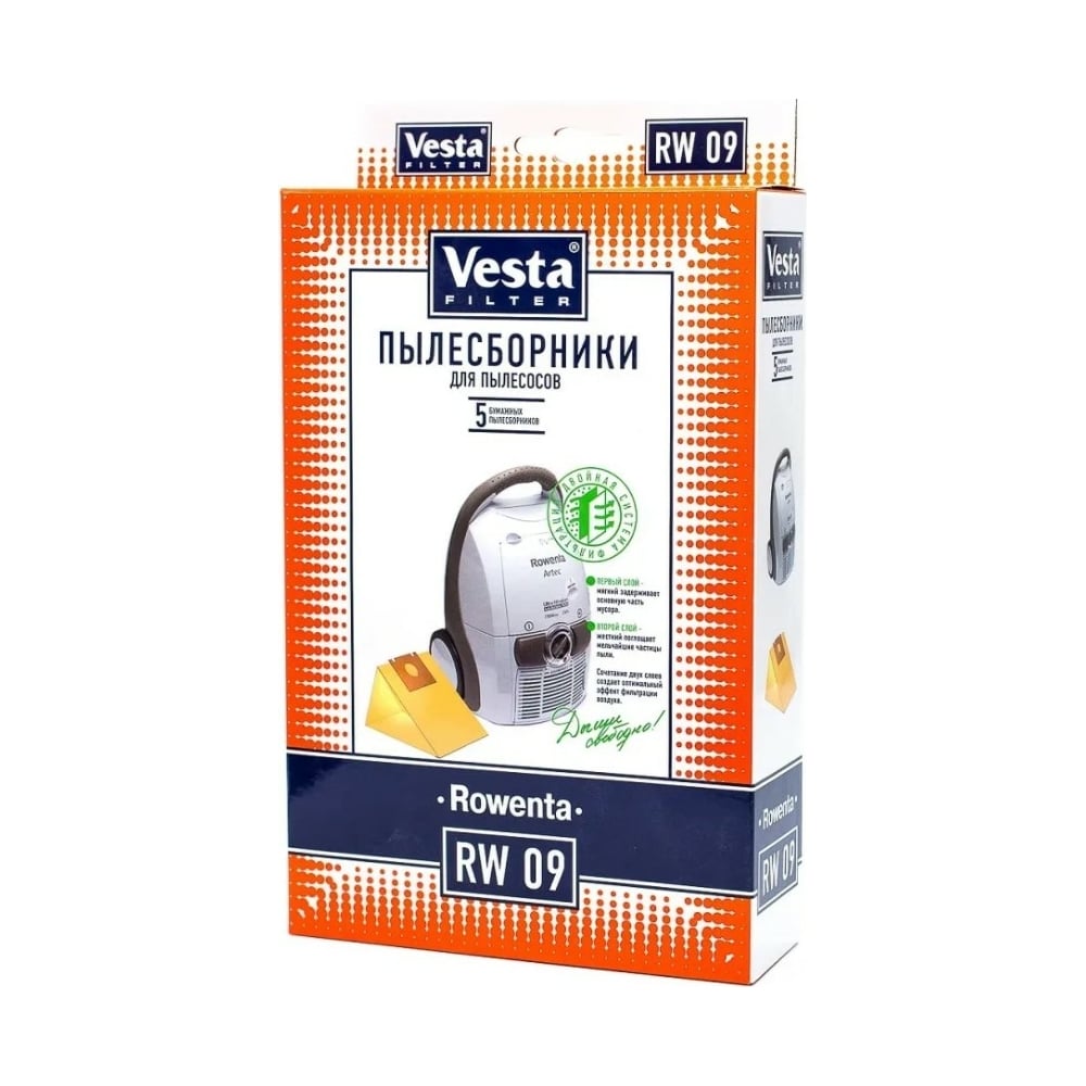 Мешки для пылесосов Vesta filter RW09 - выгодная цена, отзывы ...