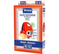 Мешки-пылесборники Vesta filter для пылесосов Bosch , 5 шт + фильтр BS02