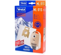 Мешки-пылесборники Vesta filter для пылесосов Miele, Bosch, 4 шт + 2 фильтра ML01S