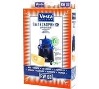 Мешки-пылесборники Vesta filter для пылесосов ROWENTA,THOMAS, BOSCH, Karcher, 4 шт RW08