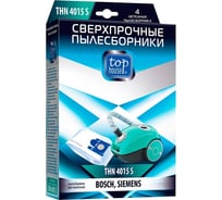 Пылесборники THN 4015 S 4 шт сверхпрочные нетканые с антибактериальной обработкой TOP HOUSE 392470