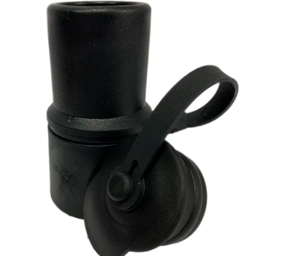 Коннектор шланг-насадка с крышкой для пылесоса TEX Super Flex PVC-38 Black УФ-01018846 1