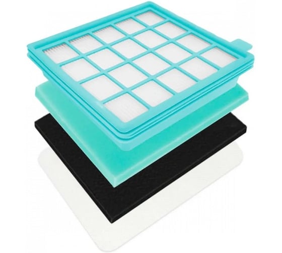 Набор фильтров Amperin для пылесосов Philips PowerPro Active: FC8630-8649, FC9520-9529, FC8670-8679 107578 1