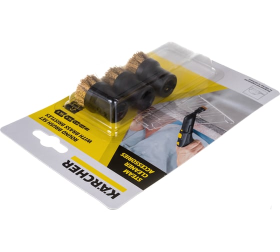 Комплект круглых щеток с латунной щетиной для пароочистителей Karcher 2.863-061