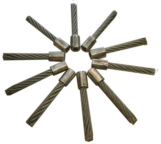 Щетки металлические TIELBUERGER (комплект) к  TW50, TW50S, TW50X (1 комплект - 10 шт.) AD-460-001