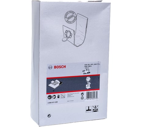 Мешок для сбора сухой пыли для пылесоса GAS 15 Bosch 2.605.411.229