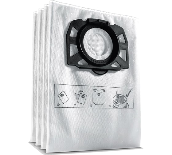 Мешки для пылесоса Vitatools filtr-mehok-10st-2.863-006.0 Karcher WD4, WD5, WD6, MV4, MV5, MV6. 10 штук 2.863- filtr-mehok-2.863-006.0-10sht