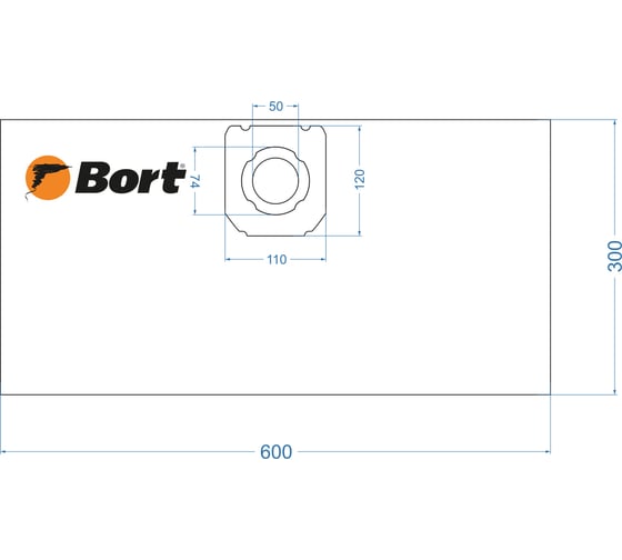 Комплект мешков пылесборных для пылесоса BB-15 BORT 91275868