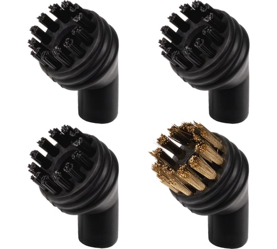 Набор аксессуаров для пароочистителя Round brush SET BDR-1400 3+1 Mix BORT 93412901 1