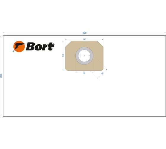 Комплект мешков пылесборных для пылесоса BB-07U BORT 93411430 1