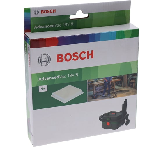 Фильтр гофрированный ADVANCED для VAC 18V-8 Bosch 2609256F65