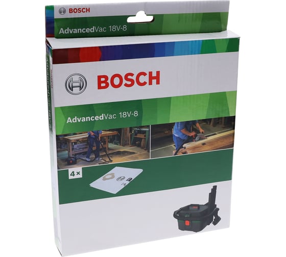 Мешок флисовый для пыли 4 шт для VAC 18V-8 Bosch 2609256F67
